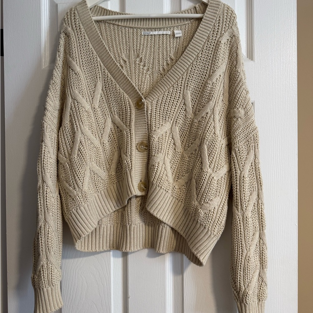 Chunky Knit Beige Sweater